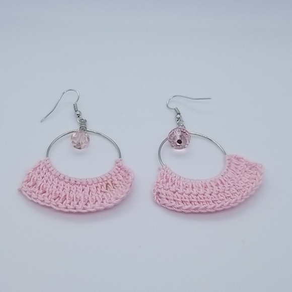 🥳NWT Handmade Crochet Earrings - Picture 2 of 2